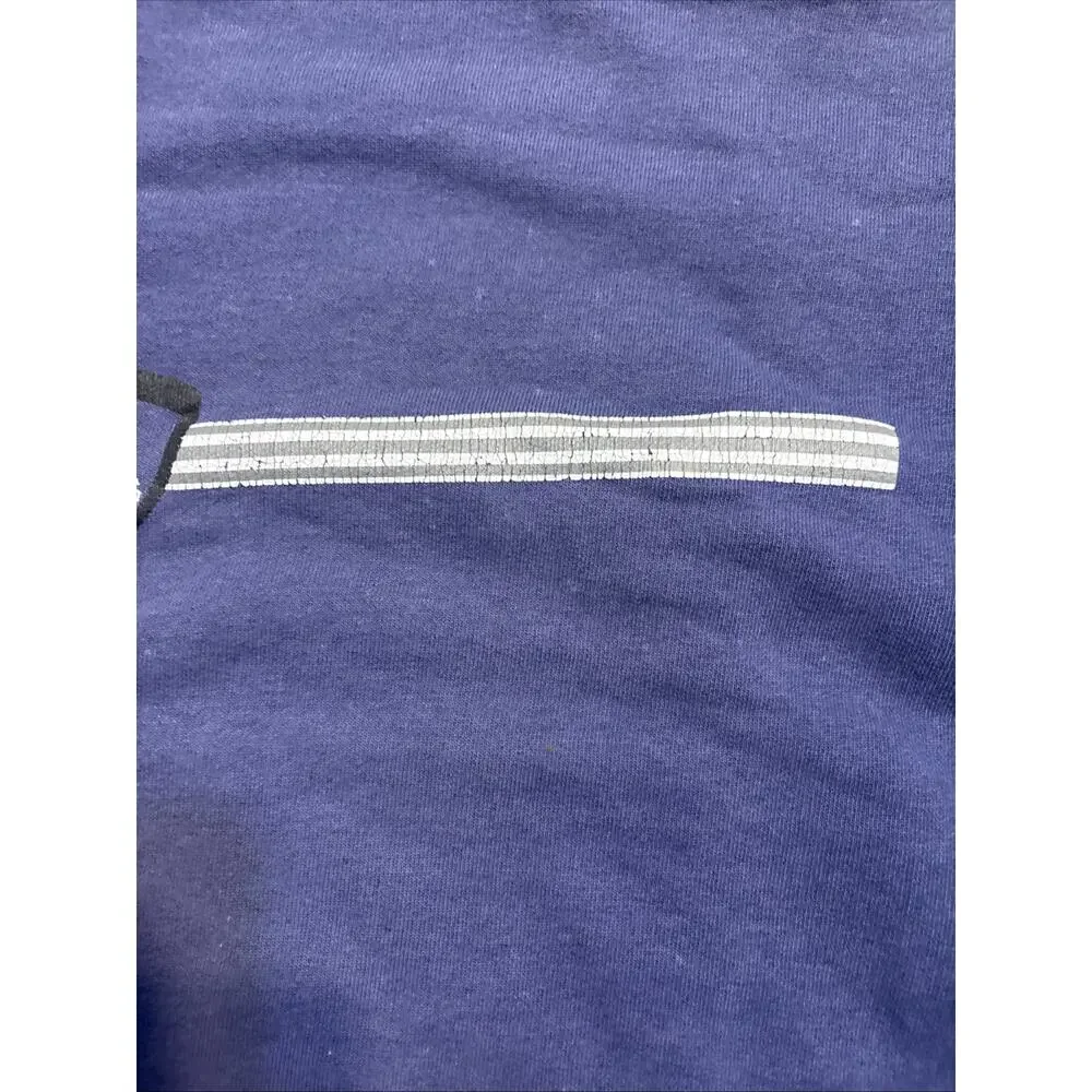 VTG 1990s Adidas Embroidered Center Logo Pullover Sweatshirt Blue Boxy XL